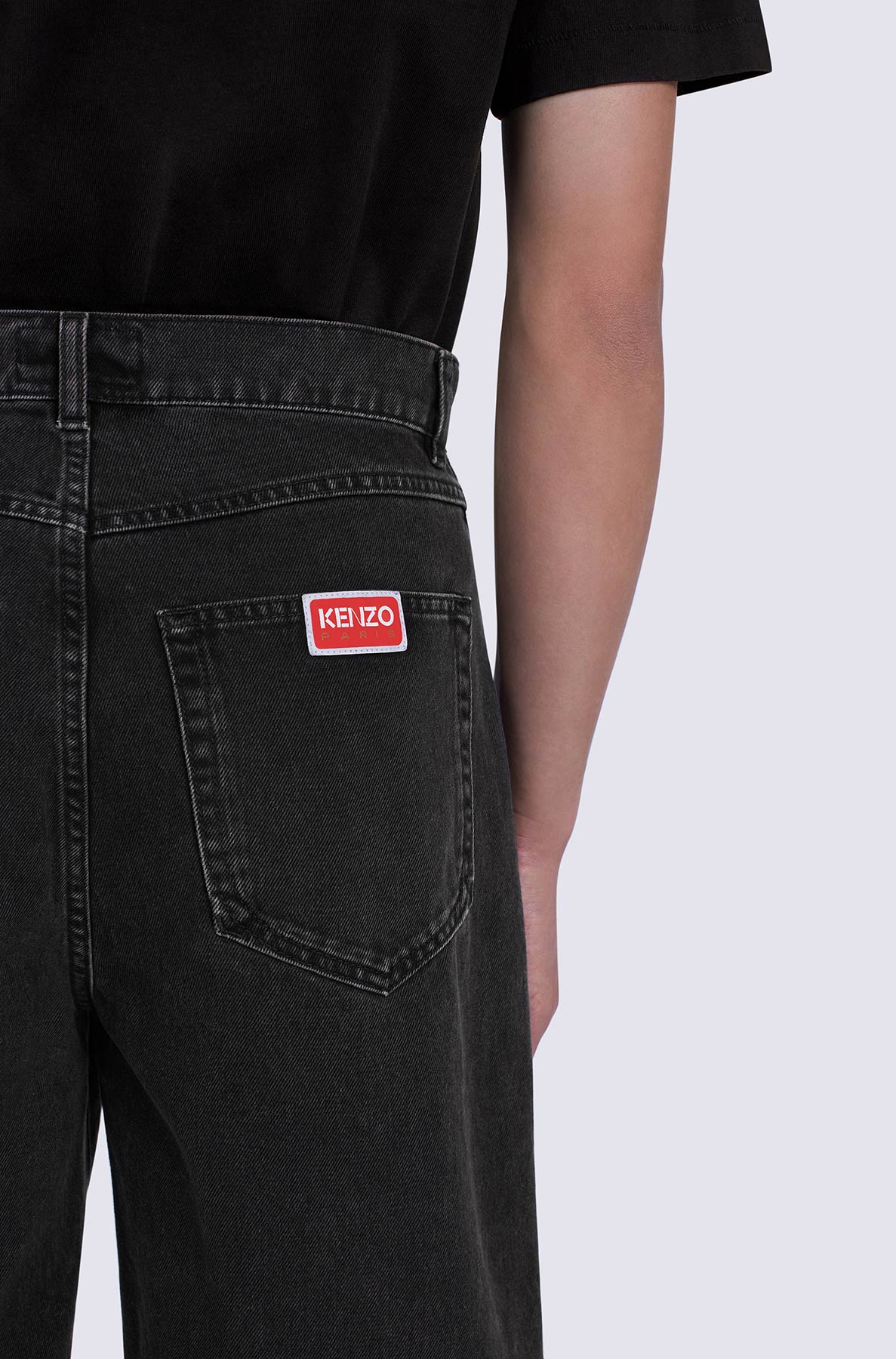 Short denim Himawari - Black