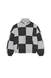 Doudoune Boxy à carreaux - Black