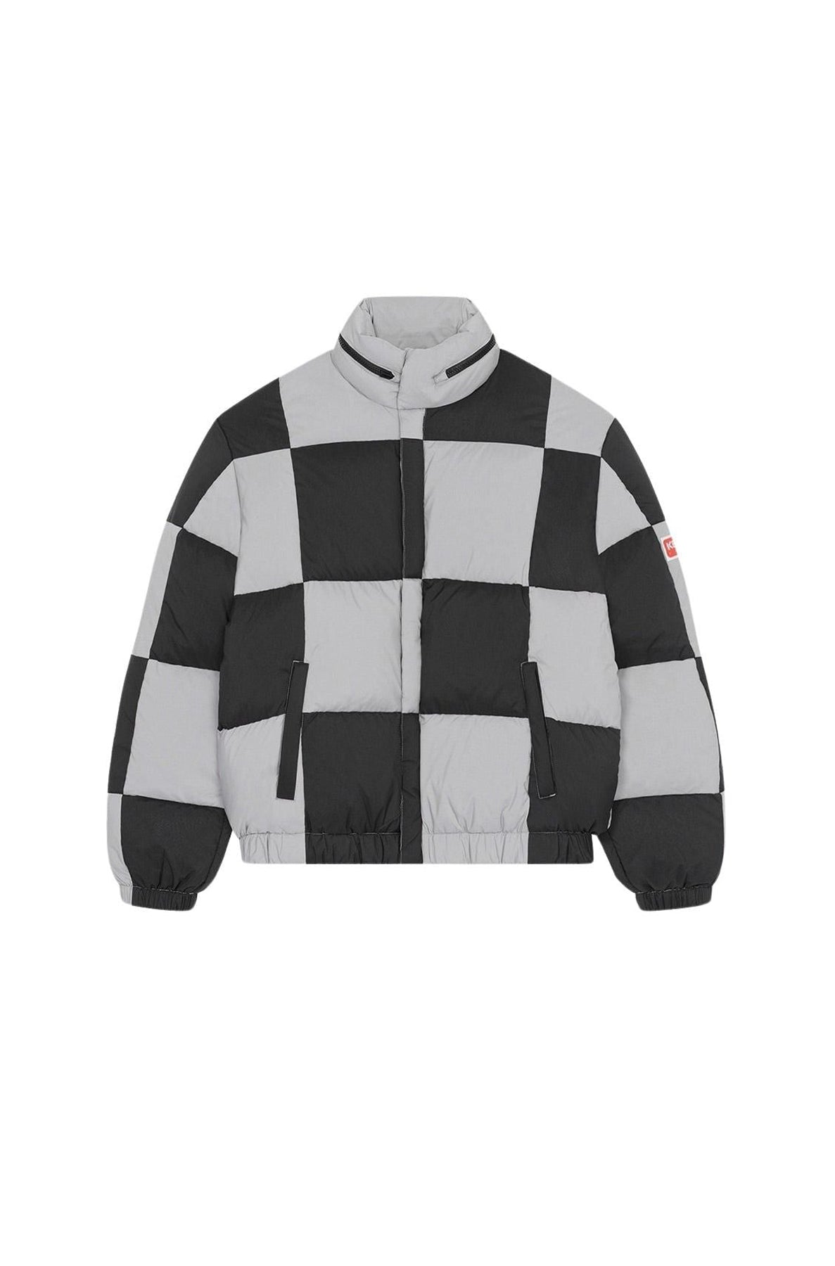 Doudoune Boxy à carreaux - Black