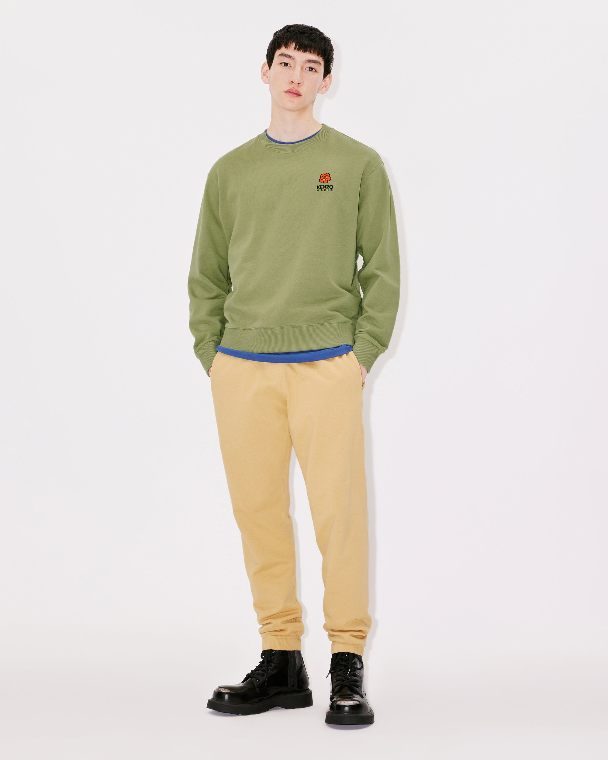 Pantalon de jogging brodé "Boke Flower" - Camel