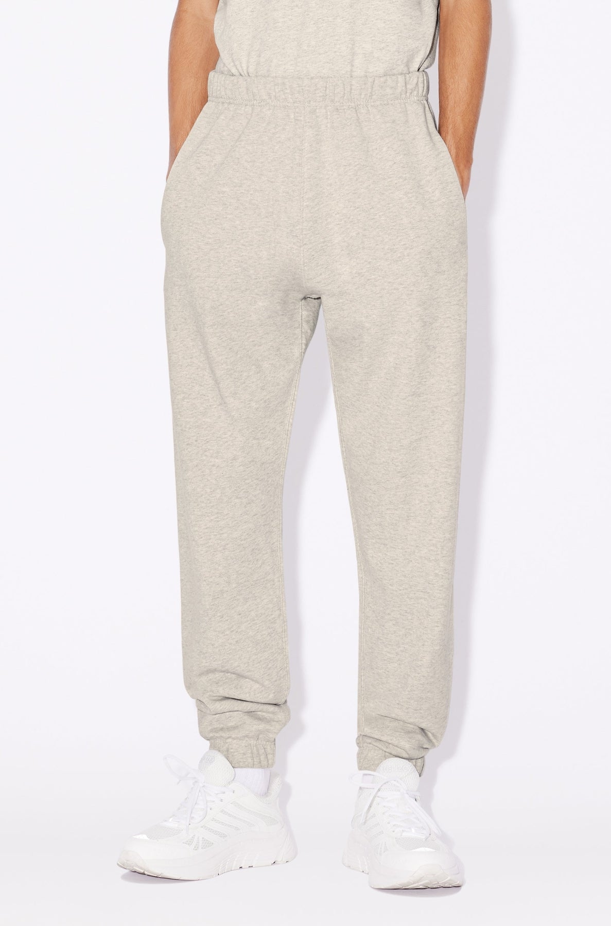 Pantalon de jogging brodé Boke Flower - Pale Grey