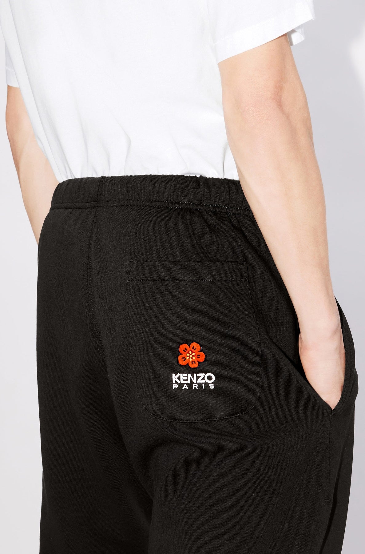 Pantalon de jogging brodé Boke Flower - Black