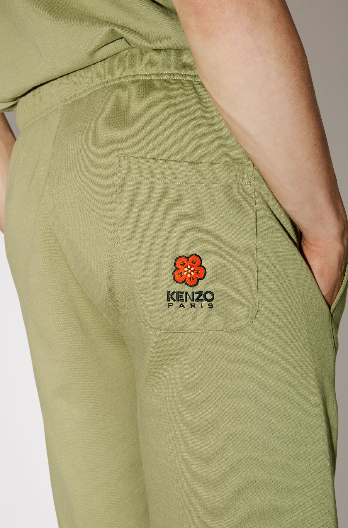 Short brodé Boke Flower - Sage Green