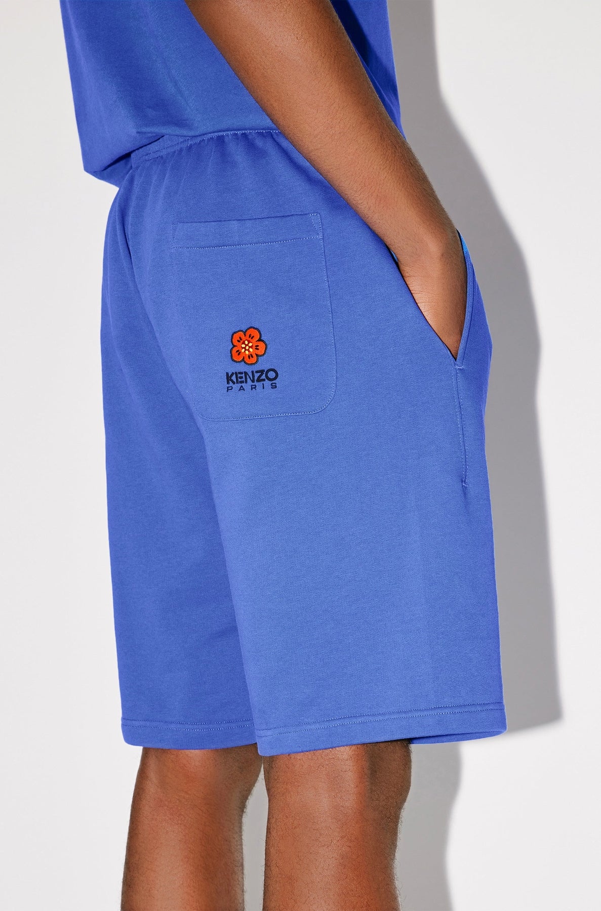 Short brodé Boke Flower - Royal Blue
