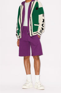 Short Boke Flower brodé - Purple
