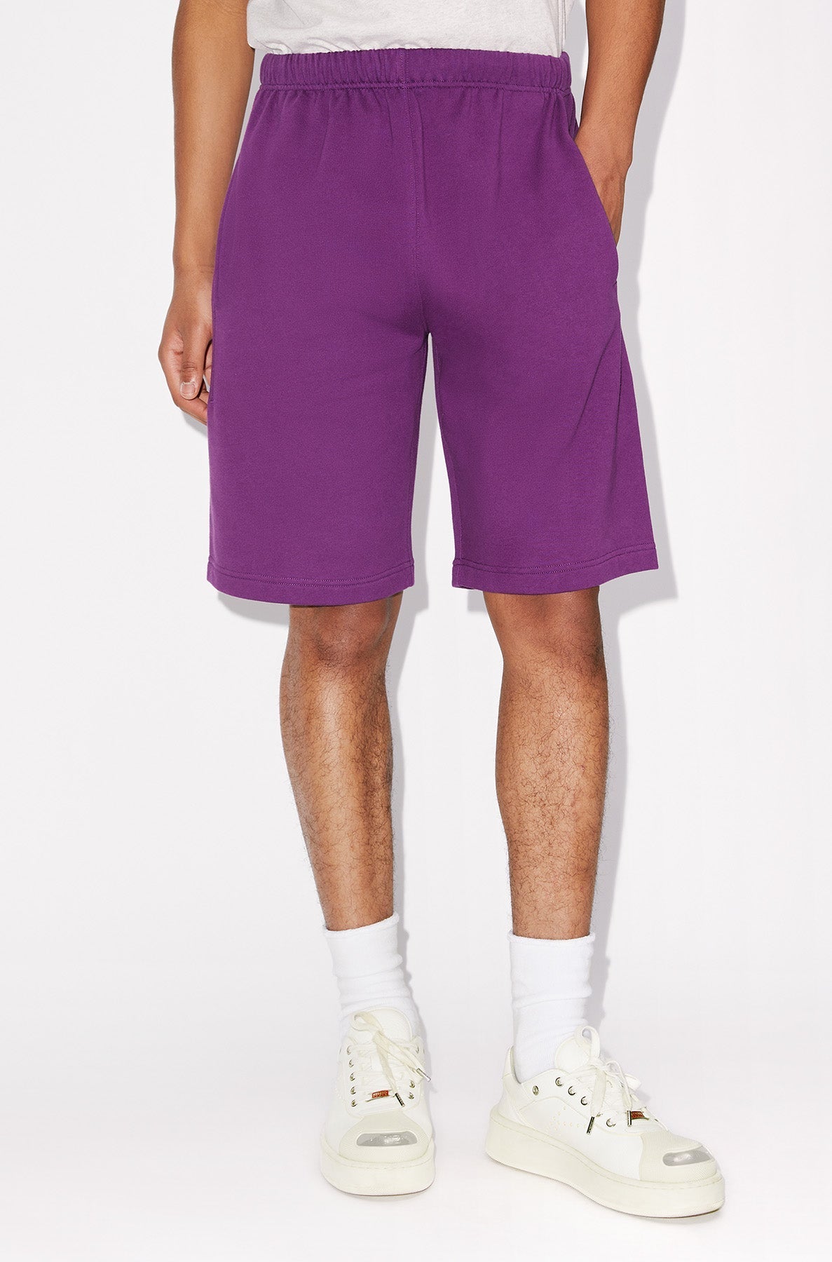 Short Boke Flower brodé - Purple