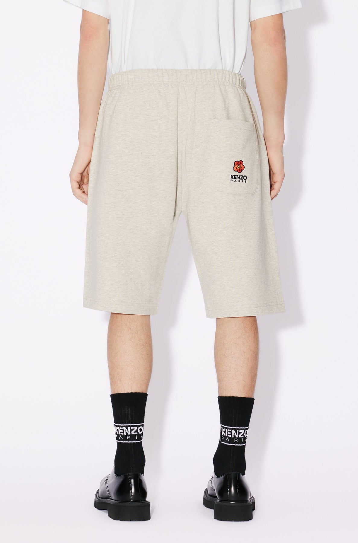 Short brodé Boke Flower - Pale Grey