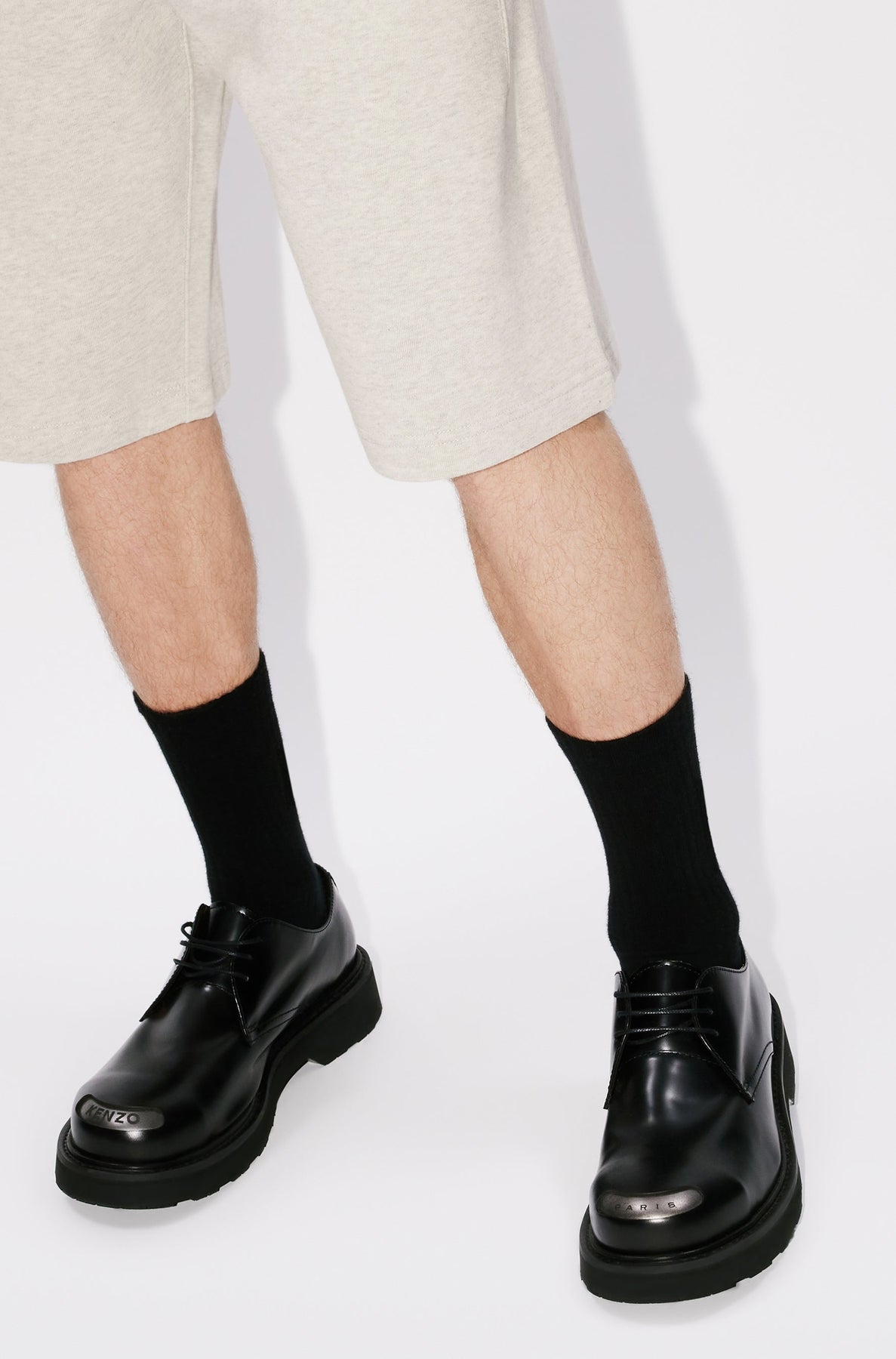 Short brodé Boke Flower - Pale Grey