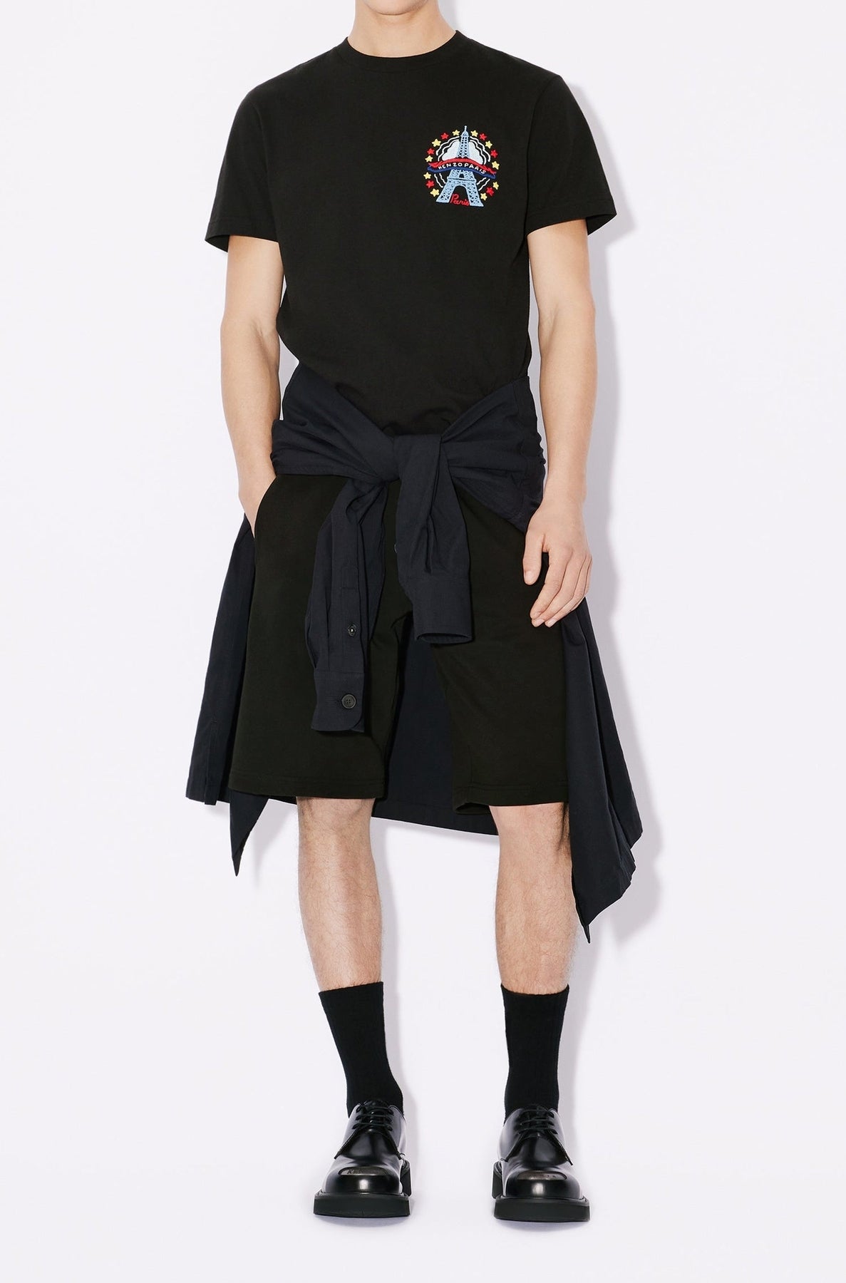 Short brodé Boke Flower - Black