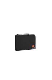 Grande pochette 'Boke Flower' en cuir - Black