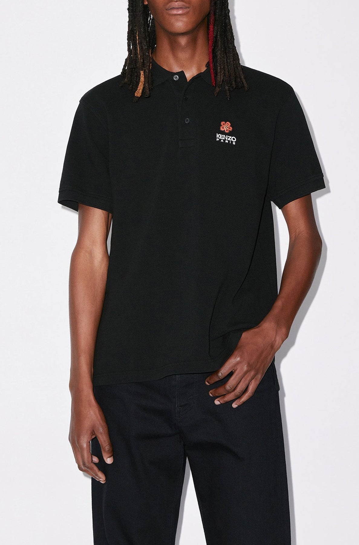Polo brodé Boke Flower - Black