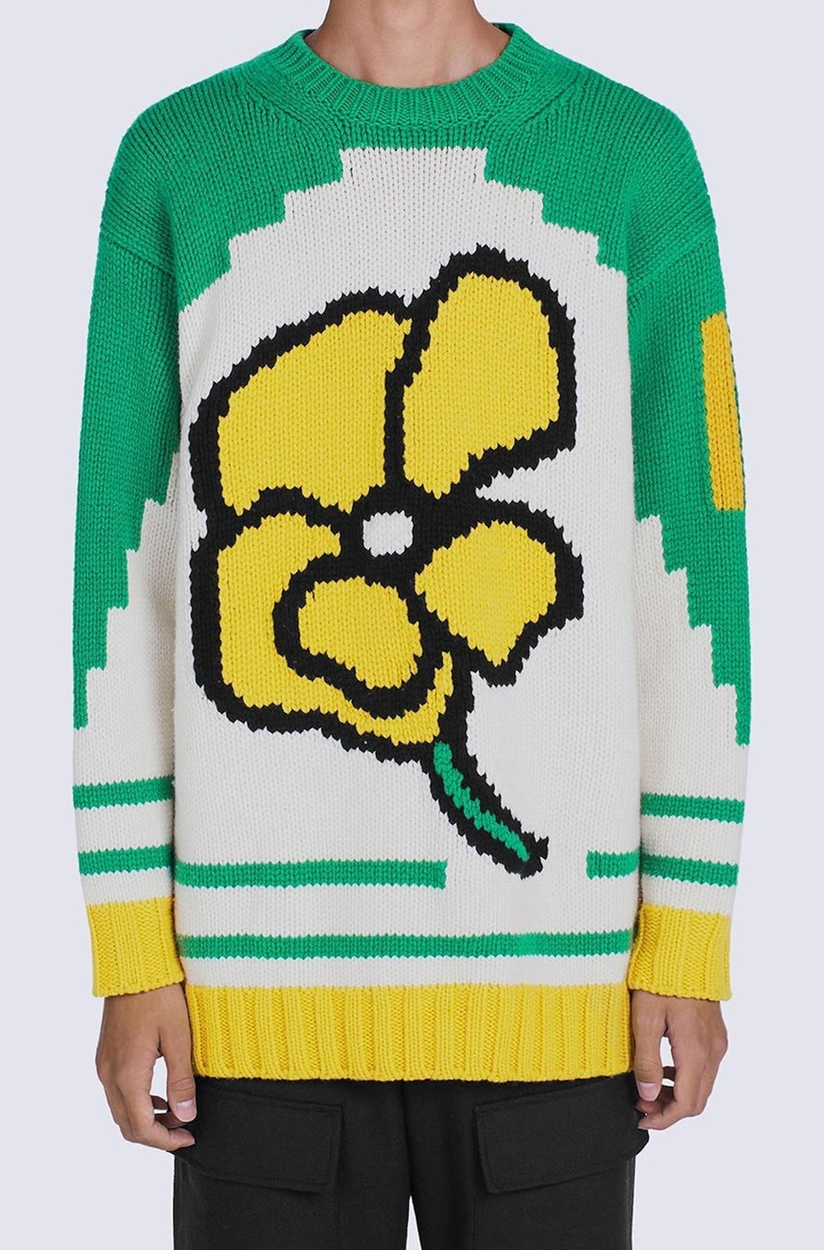 Kenzo Poppy oversized wool jumper - Grass Green