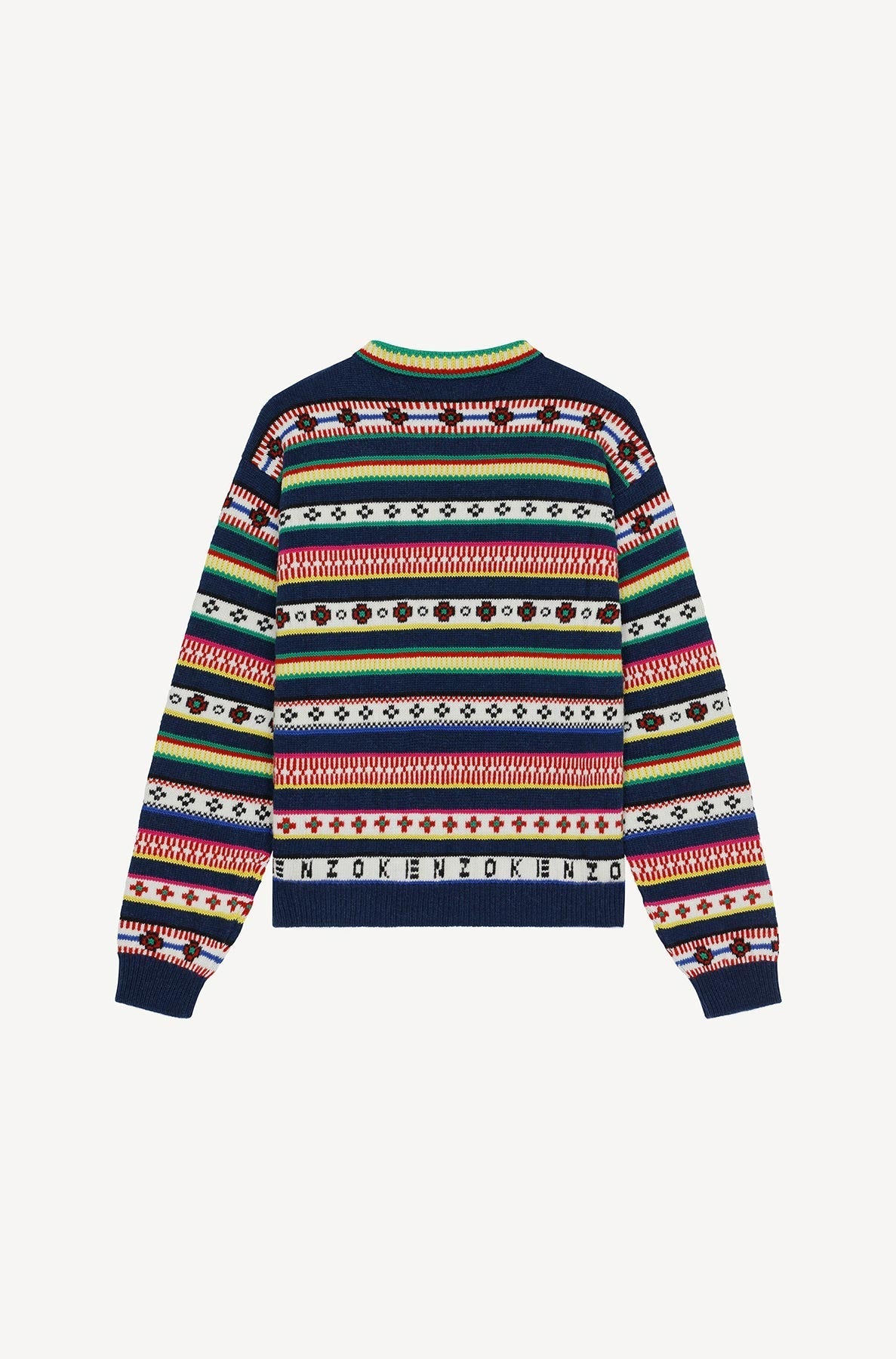Pull Fairisle jacquard en laine - Midnight Blue