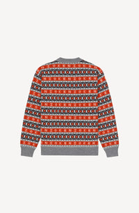 Pull jacquard en laine - Medium Red