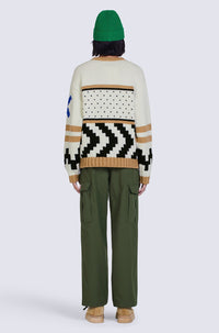 Pull Cowichan en laine - Beige