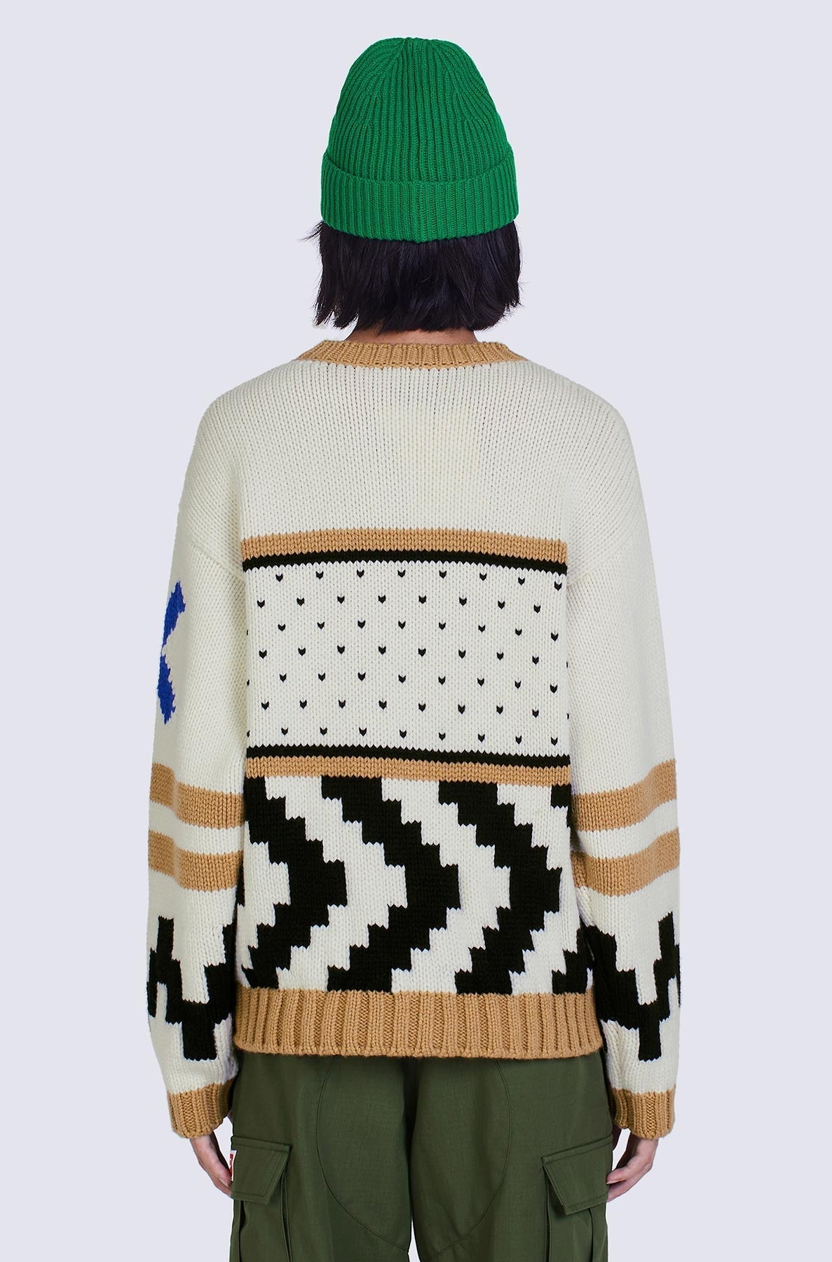 Pull Cowichan en laine - Beige