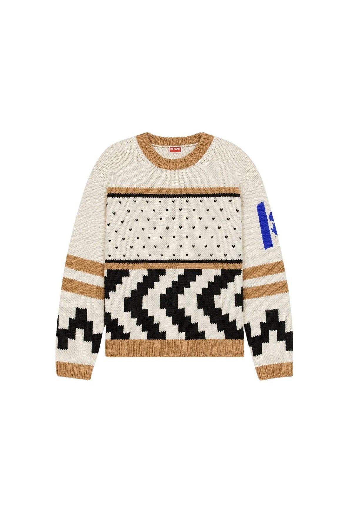 Pull Cowichan en laine - Beige