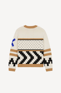 Pull Cowichan en laine - Beige