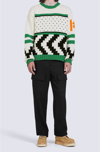 Cowichan wool jumper - Grass Green