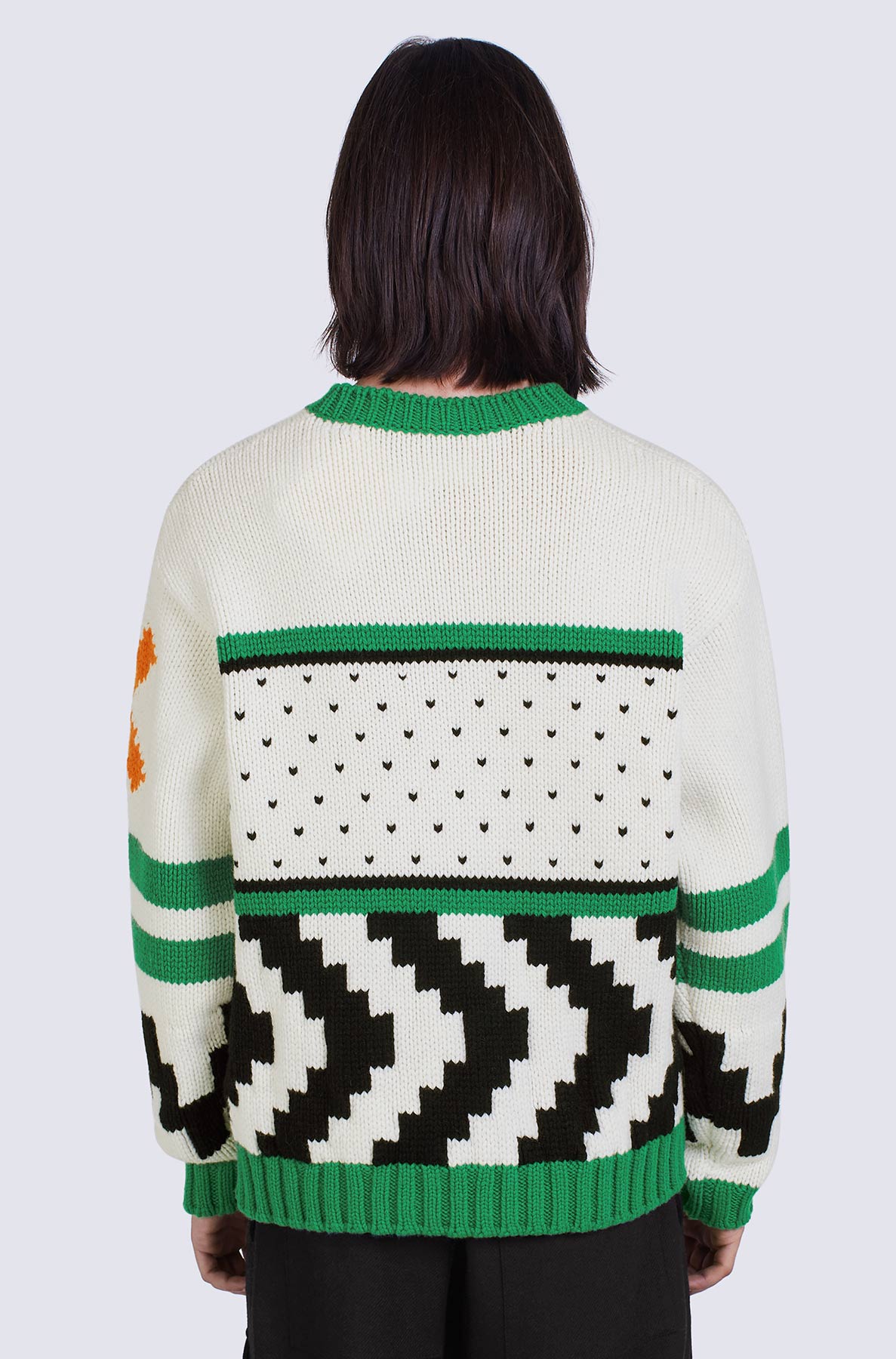 Cowichan wool jumper - Grass Green