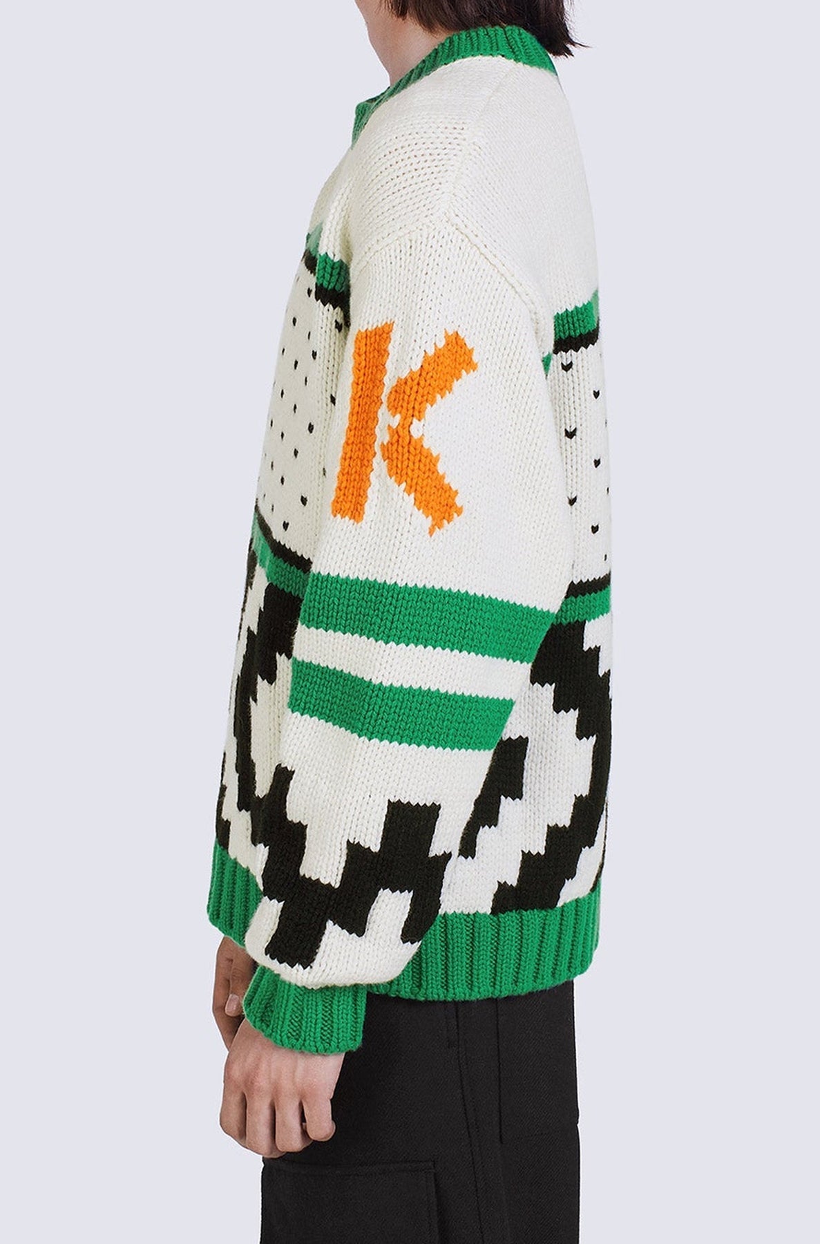 Cowichan wool jumper - Grass Green