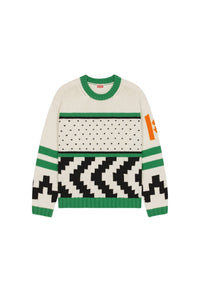 Cowichan wool jumper - Grass Green