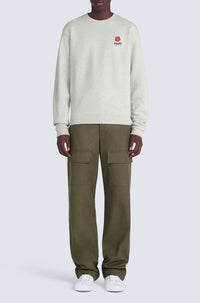 Sweatshirt Boke Flower Crest - Pale Grey