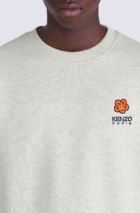 Sweatshirt Boke Flower Crest - Pale Grey