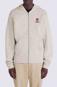 Sweatshirt zippé à capuche Boke Flower Crest - Pale Grey
