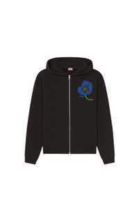 Sweatshirt zippé 'Kenzo Poppy' - Black