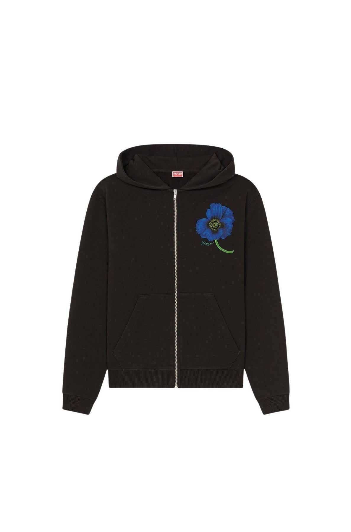 Sweatshirt zippé 'Kenzo Poppy' - Black