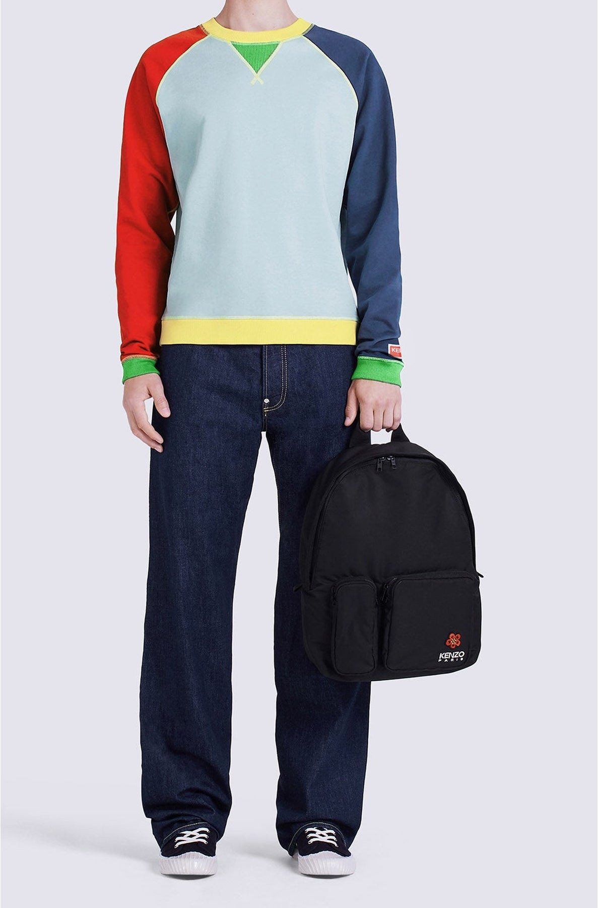 Sweatshirt vintage oversize - Sky Blue