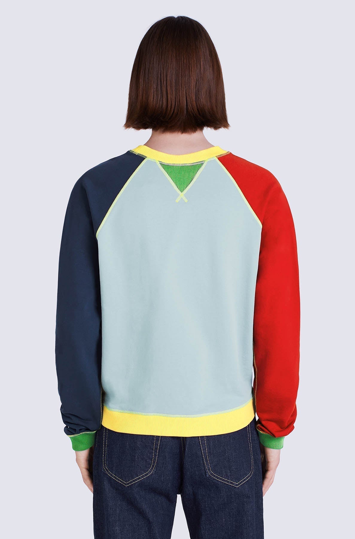 Sweatshirt vintage oversize - Sky Blue