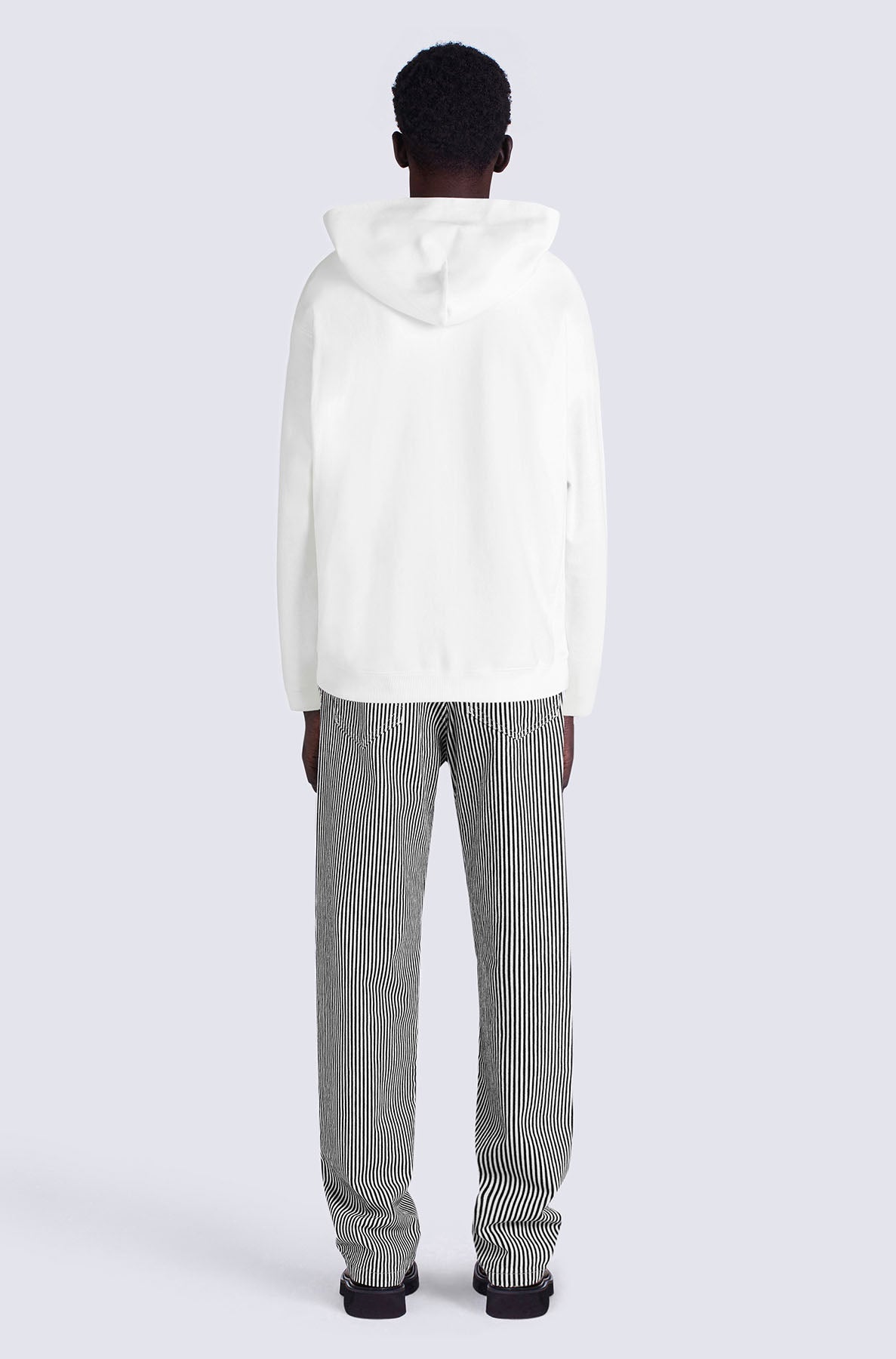 Sweatshirt à capuche Akae Bowing Tiger - White