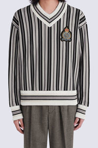 Sweatshirt à rayures Varsity - Middle Grey