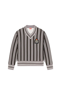Sweatshirt à rayures Varsity - Middle Grey