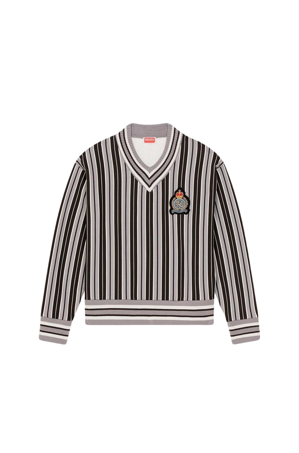 Sweatshirt à rayures Varsity - Middle Grey