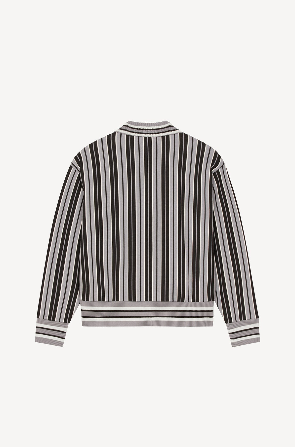 Sweatshirt à rayures Varsity - Middle Grey