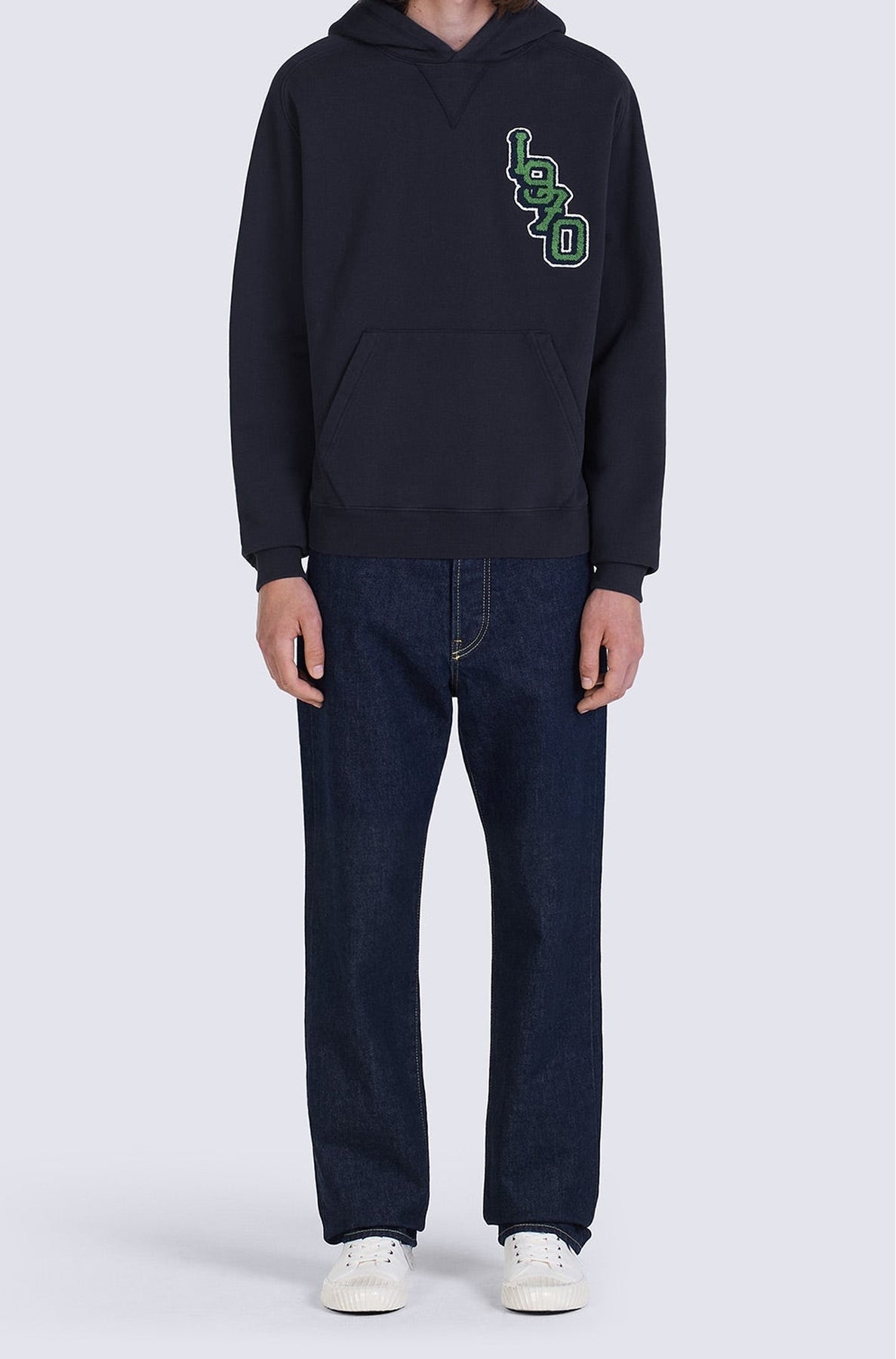 Sweatshirt à capuche Tiger Varsity oversize - Midnight Blue