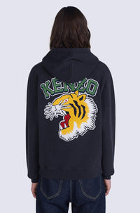 Sweatshirt à capuche Tiger Varsity oversize - Midnight Blue