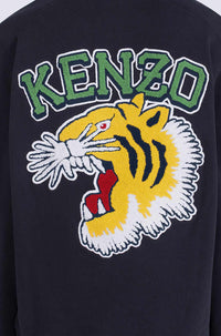 Sweatshirt à capuche Tiger Varsity oversize - Midnight Blue