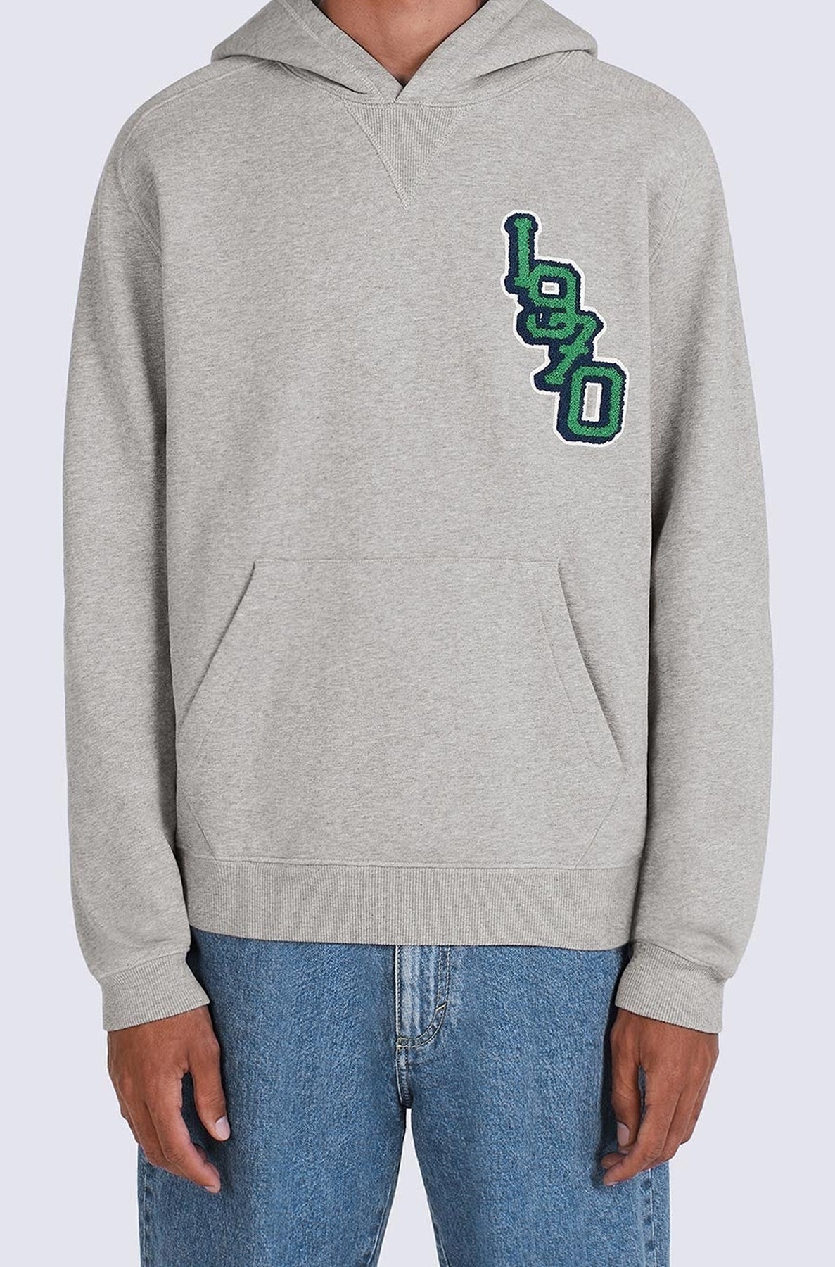 Sweatshirt à capuche Tiger Varsity oversize - Pearl Grey
