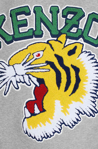 Sweatshirt à capuche Tiger Varsity oversize - Pearl Grey