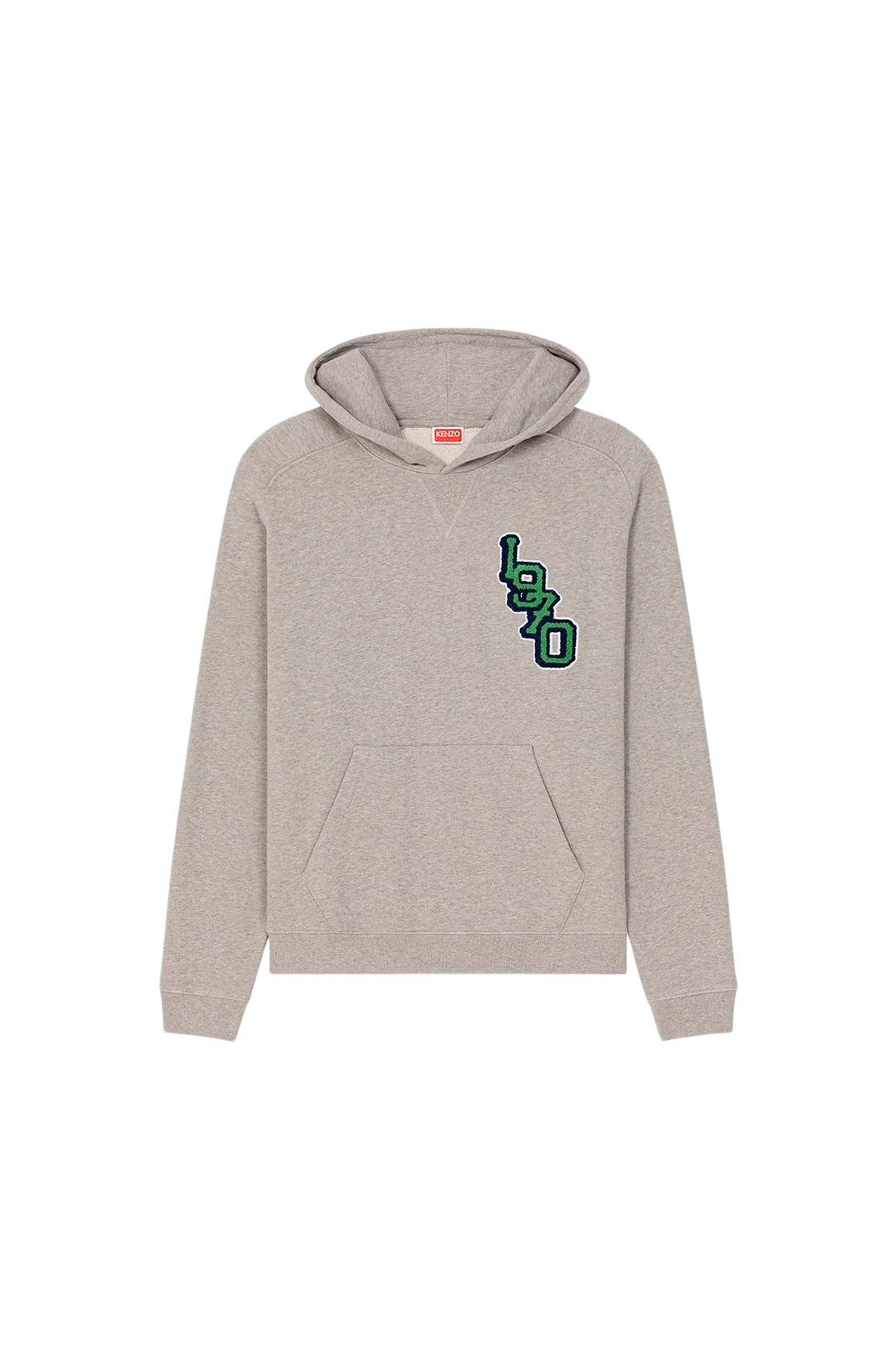 Sweatshirt à capuche Tiger Varsity oversize - Pearl Grey
