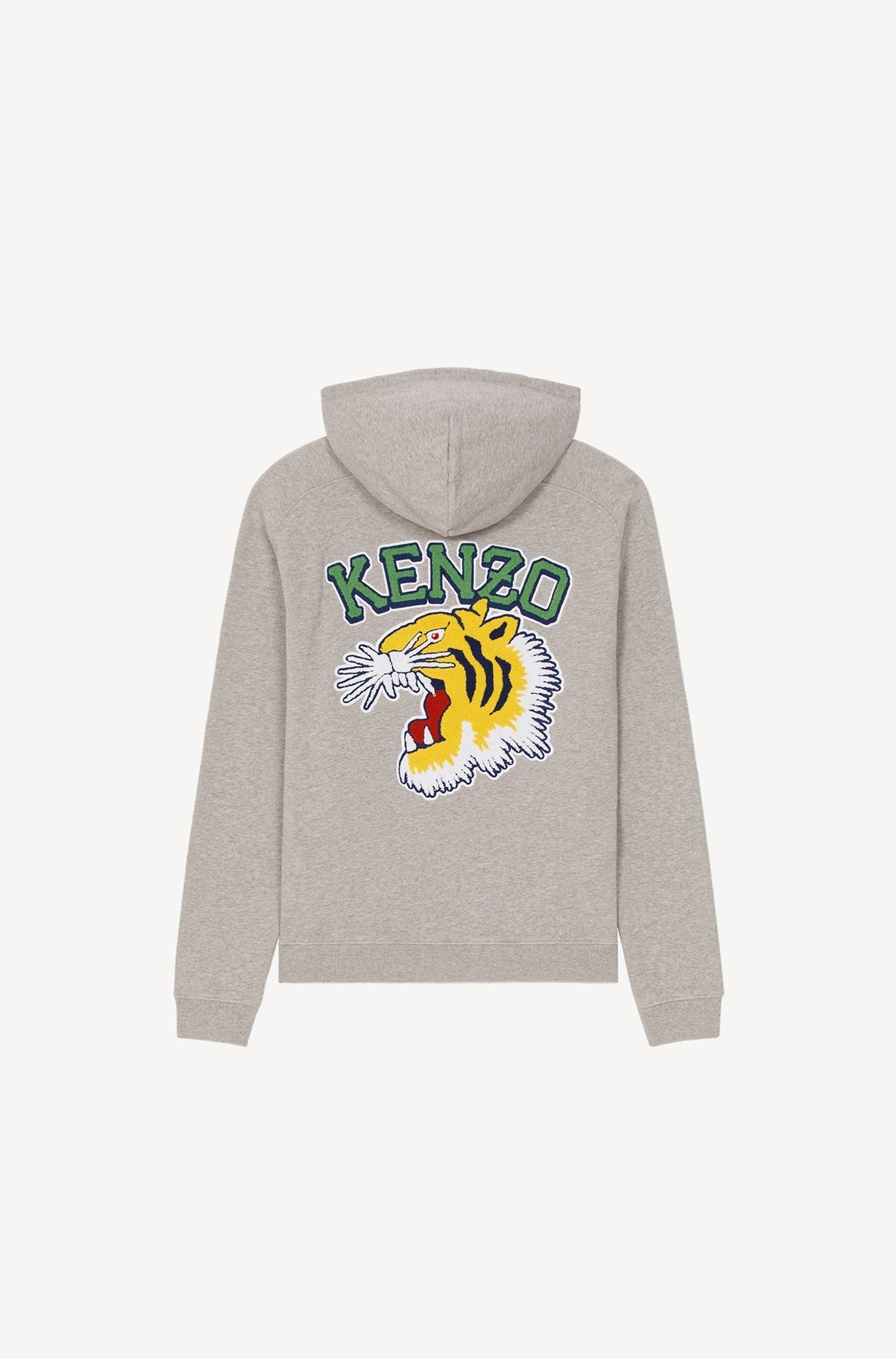 Sweatshirt à capuche Tiger Varsity oversize - Pearl Grey