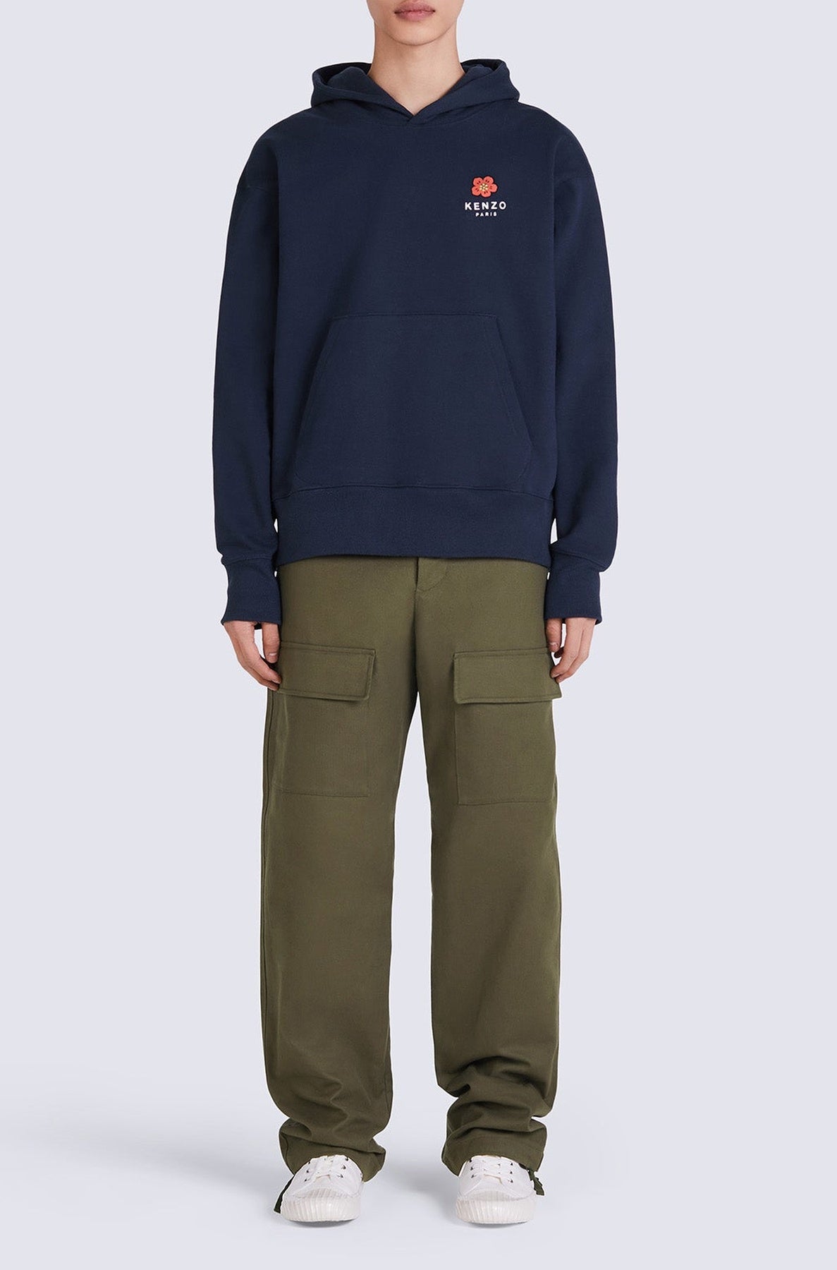 Sweatshirt oversize Boke Flower - Midnight Blue