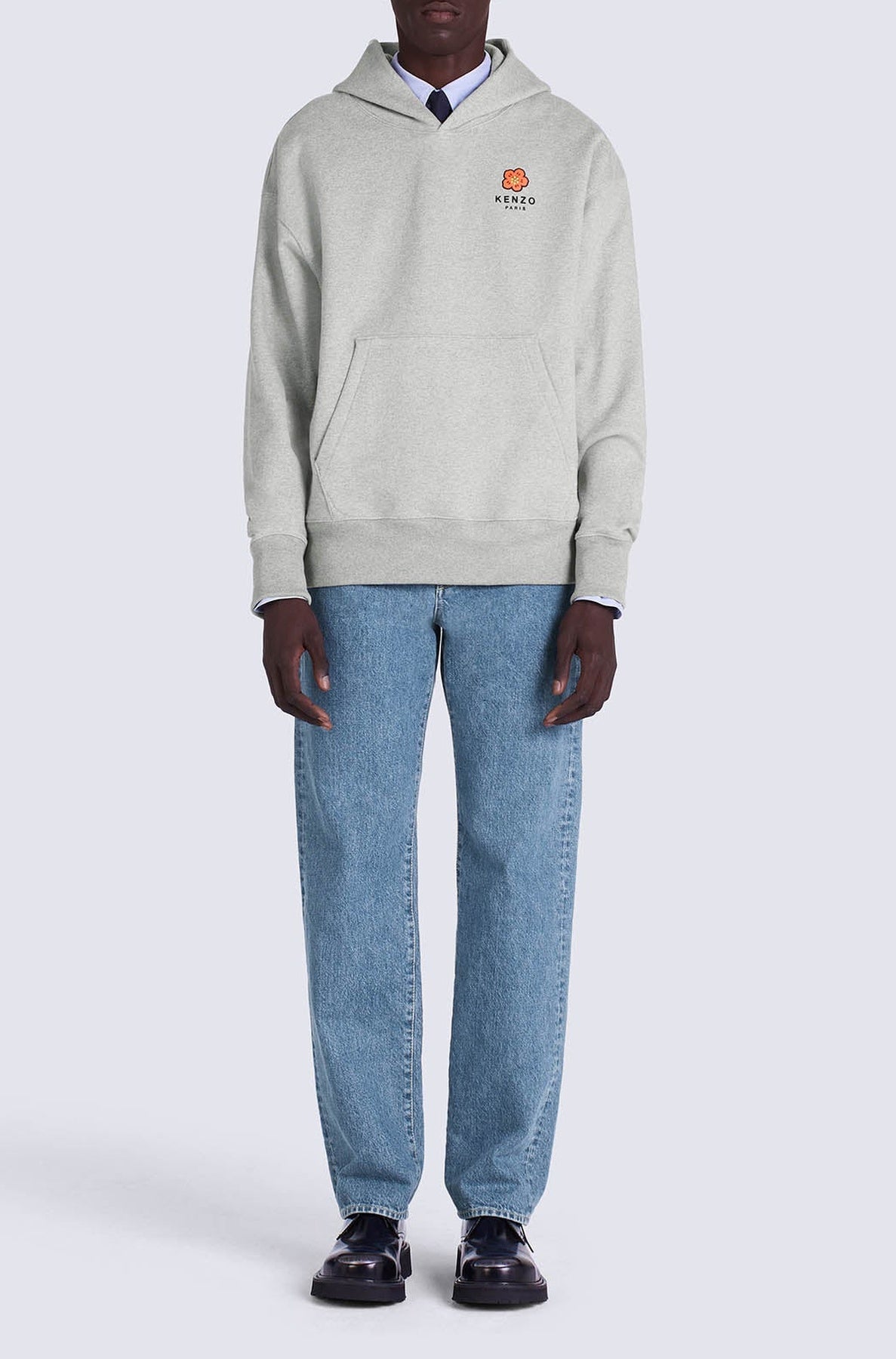 Sweatshirt oversize Boke Flower - Pearl Grey