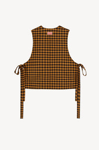Wool check shirt - Black