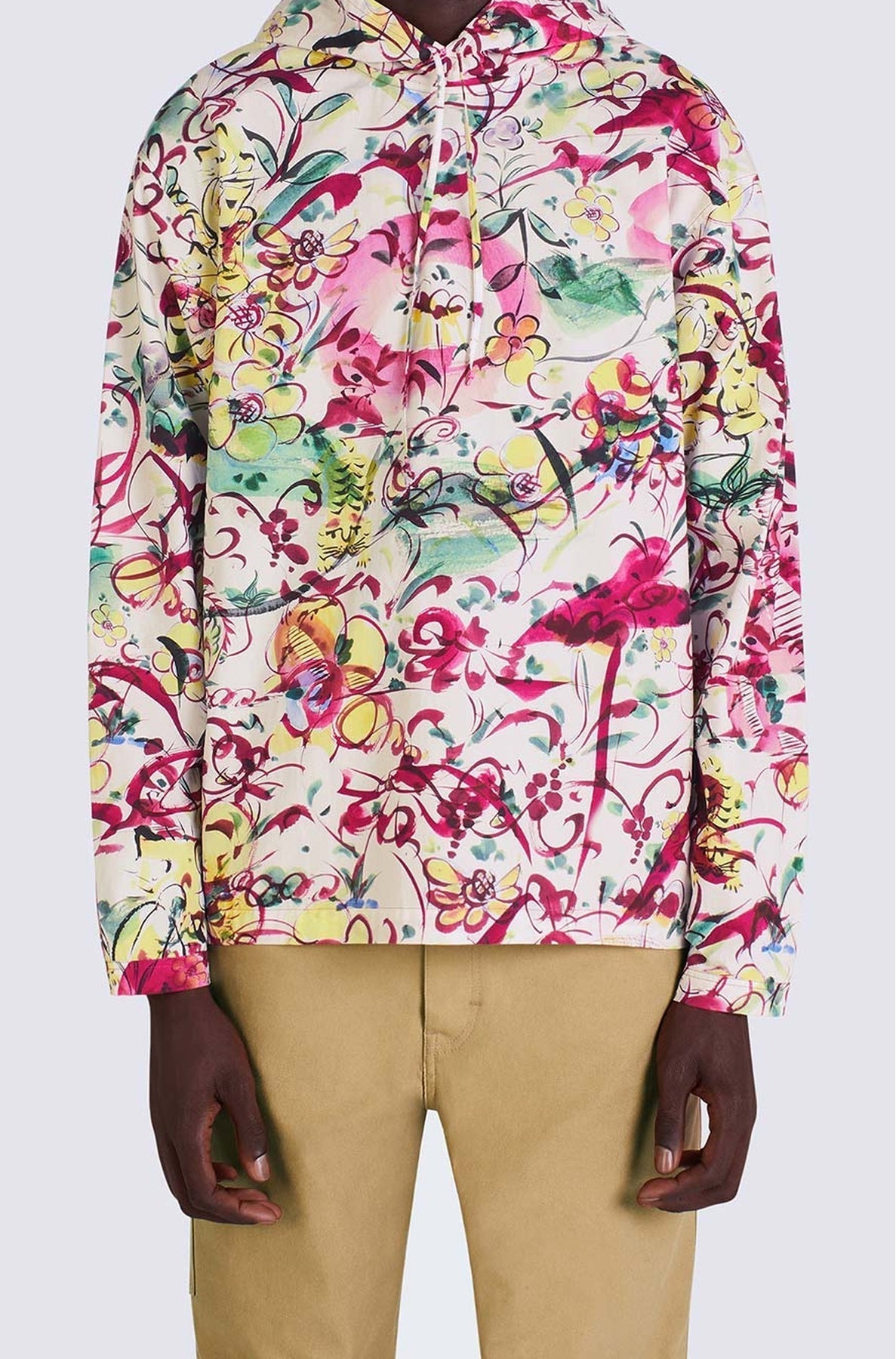 Printed Hooded Top