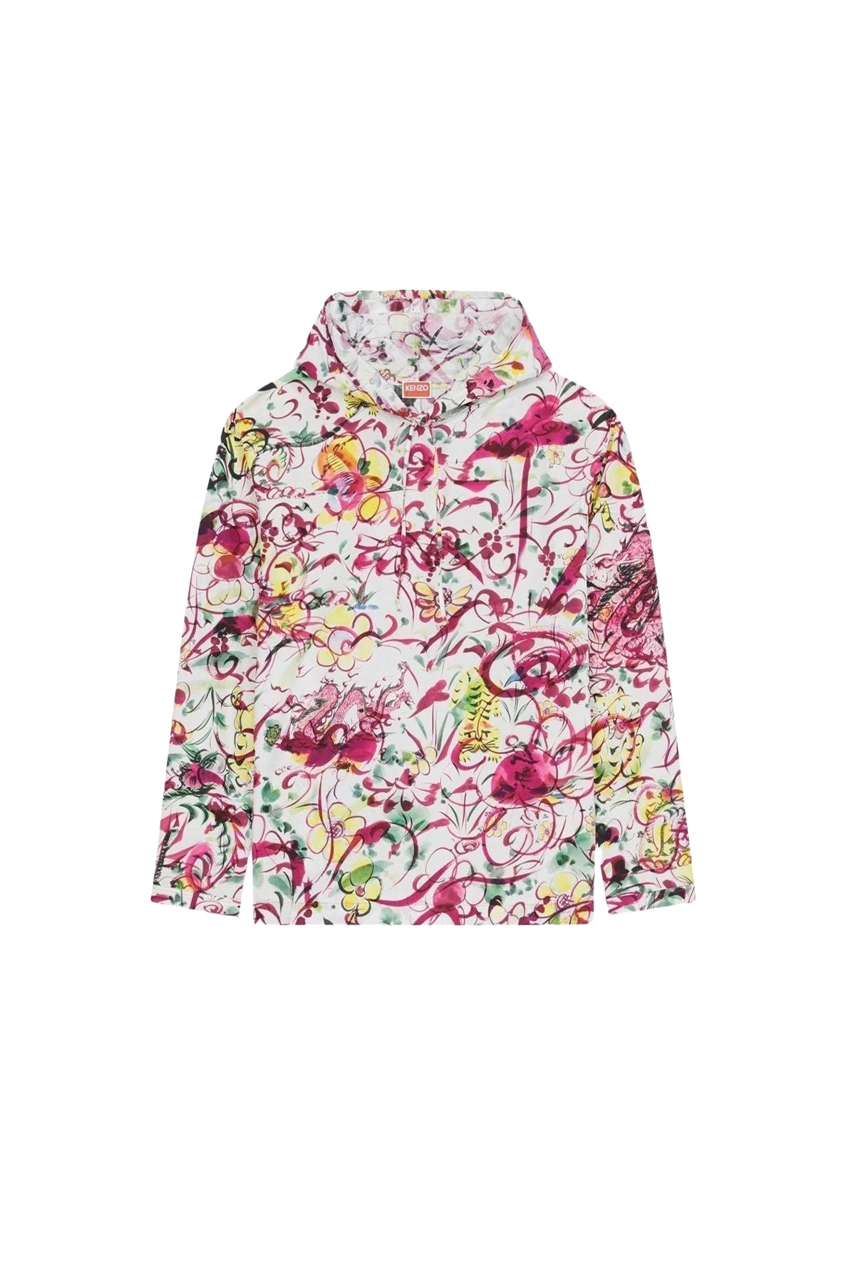 Printed Hooded Top